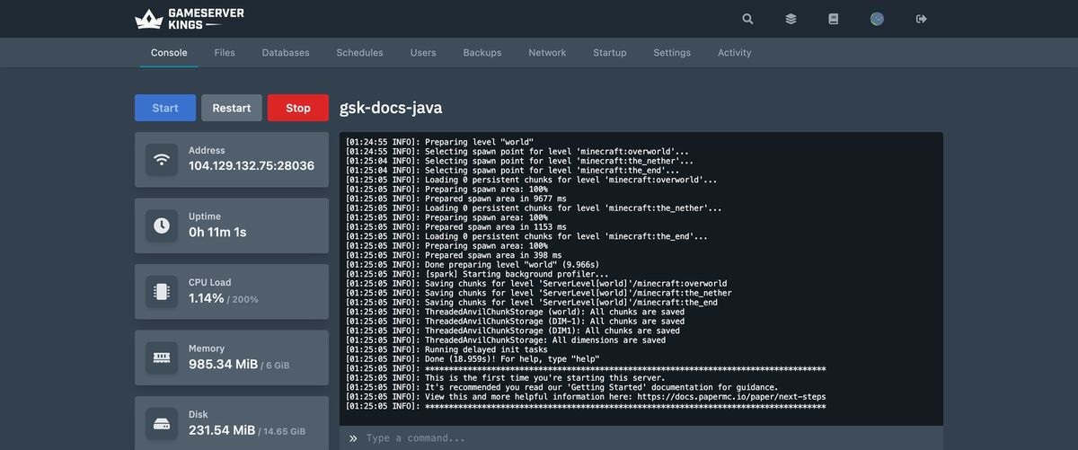Internal Thread Error Reading Minecraft Server Logs and Crash Reports